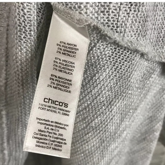 Chico’s Open Knit Embellished Top - Picture 10 of 11